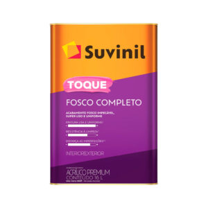 ACRÍLICO SUVINIL TOQUE FOSCO - COMPLETO 16LTS (TONS CLAROS BASE A)